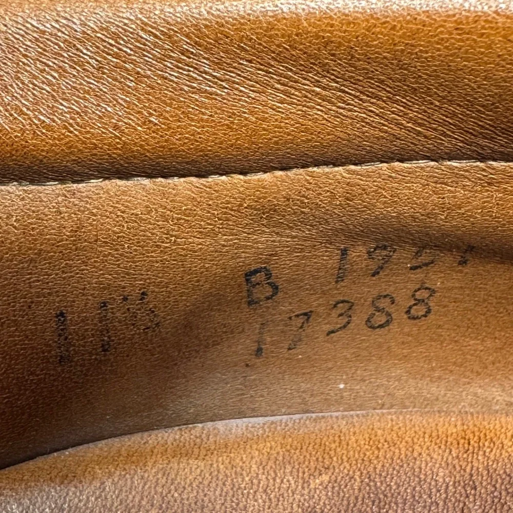 Allen Edmonds Wilbert Brown Leather Split Toe Derby Shoes Mens 11.5 B 1951